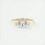 1.98 CT Marquise Half Bezel Solitaire Moissanite Engagement Ring - crownmoissanite