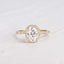 1.91 CT Oval Shaped Moissanite Halo Engagement Ring - crownmoissanite