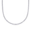 Round Moissanite Diamond Tennis Necklace