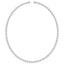 Round Moissanite Diamond Tennis Necklace