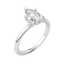 1.33 CT Pear Shaped Moissanite Hidden Halo Engagement Ring - crownmoissanite