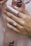 3.0 CT Oval Solitaire Hidden Halo & Pave Moissanite Engagement Ring - crownmoissanite
