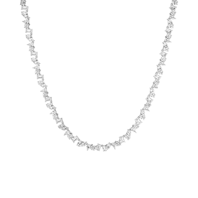 Mixed Shape Moissanite Diamond Tennis Necklace