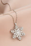 0.90 TCW Round & Baguette Cut Snowflake Moissanite Diamond Necklace