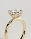 2.0 CT Round Cut Moissanite Flush Setting Engagement Ring