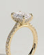2.0 CT Emerald Cut Moissanite Pave Engagement Ring