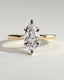 2.0 CT Marquise Cut Moissanite Hidden Halo Engagement Ring