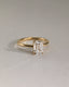 2.0 CT Emerald Cut Moissanite Solitaire Engagement Ring
