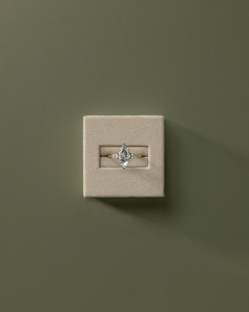 2.0 CT Marquise Cut Moissanite Three Stone Engagement Ring