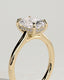 2.0 CT Elongated Cushion Cut Moissanite Hidden Halo  Engagement Ring