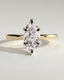2.0 CT Marquise Cut Moissanite Solitaire Engagement Ring