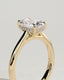 2.0 CT Elongated Cushion Cut Moissanite Hidden Halo Engagement Ring