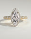 2.0 CT Marquise Cut Moissanite Halo Engagement Ring