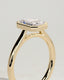 2.0 CT Emerald Cut Moissanite Bezel Solitaire Engagement Ring