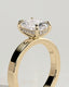 2.0 CT Elongated Cushion Cut Moissanite Solitaire Engagement Ring