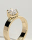 2.0 CT Pear Cut Moissanite Solitaire Engagement Ring