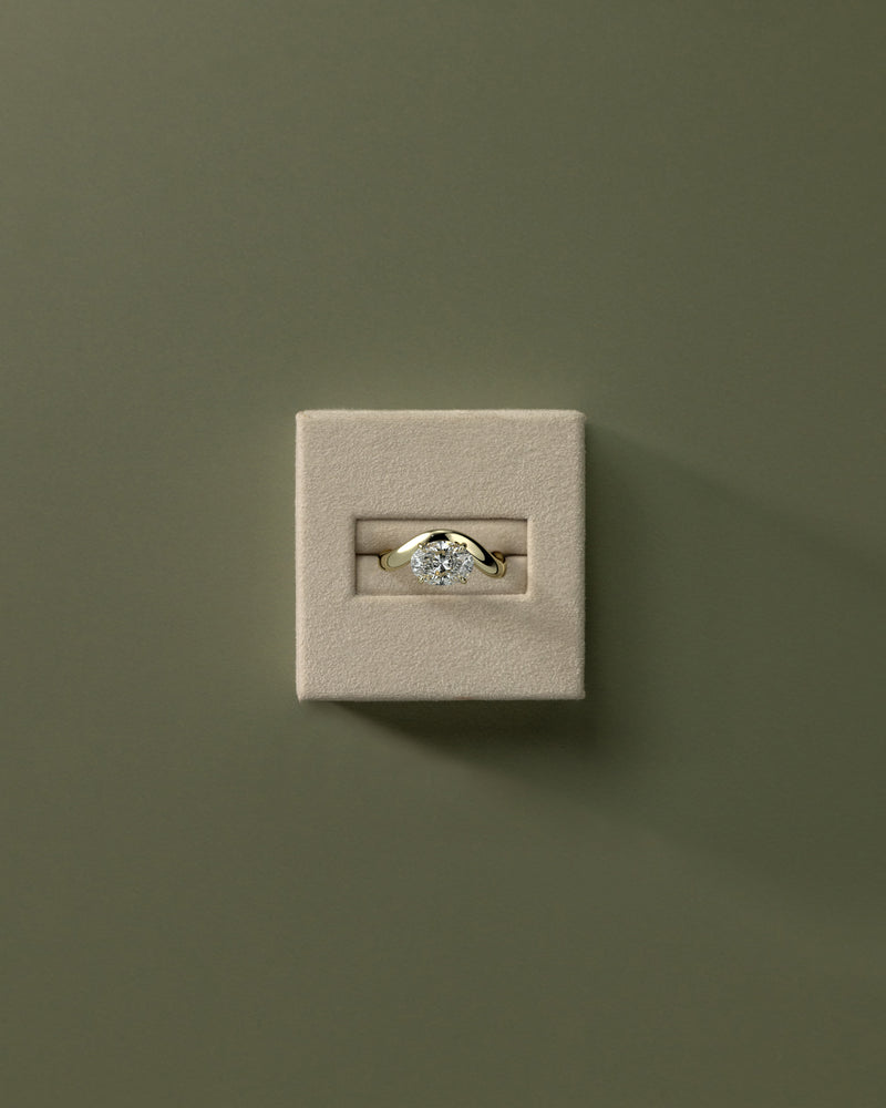 2.0 CT Oval Cut Moissanite Unique Engagement Ring