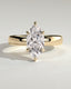 2.0 CT Marquise  Cut Moissanite Hidden Halo Engagement Ring