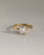 2.0 CT Emerald Cut Moissanite Solitaire Engagement Ring