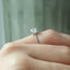 2.0 - 4.0 CT Cushion Cut  Lab Grown  Diamond Hidden Halo Engagement Ring