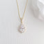 1.0 CT Pear Moissanite Halo Drop Necklace for Women - crownmoissanite