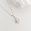 1.0 CT Pear Moissanite Halo Drop Necklace for Women - crownmoissanite