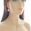 1.0 CT Pear Moissanite Halo Drop Necklace for Women - crownmoissanite