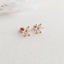 1.0 TCW Marquise Moissanite Flower Minimalist Earrings - crownmoissanite