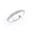 0.25 TCW Round Cut 3 Side Pave Moissanite Wedding Band