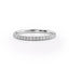 0.18 TCW Round Cut Half Eternity Moissanite Wedding Band
