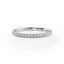 0.18 TCW Round Cut Half Eternity Moissanite Wedding Band