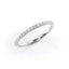 0.18 TCW Round Cut Half Eternity Moissanite Wedding Band