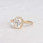 1.91 CT Oval Shaped Moissanite Halo Engagement Ring - crownmoissanite