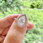 2.1 CT Pear Cut Halo Pave Moissanite Engagement Ring - crownmoissanite