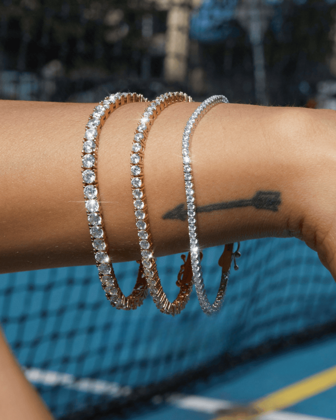 Round Moissanite Diamond Tennis bracelets