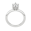 1.33 CT Pear Shaped Moissanite Hidden Halo Engagement Ring - crownmoissanite