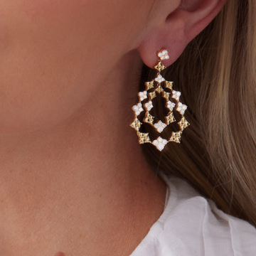 2.20 TCW Round Moissanite Diamond Drop Earrings