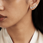0.64 TCW Round Moissanite Diamond Ear Crawler Earrings
