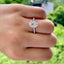 1.91 CT Oval Cut Pave Setting Moissanite Engagement Ring - crownmoissanite