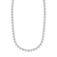 Round Moissanite Diamond Tennis Necklace