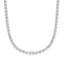 Round Moissanite Diamond Tennis Necklace