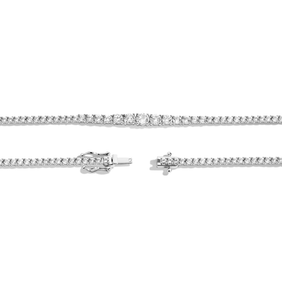 Round Cut Moissanite Diamond Tennis Necklace