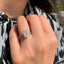 1.80 CT Radiant Hidden Halo & Pave Moissanite Engagement Ring - crownmoissanite