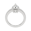 1.33 CT Pear Moissanite Diamond Solitaire Engagement Ring - crownmoissanite