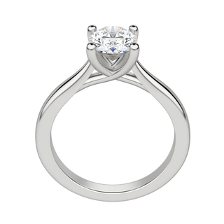 1.33 CT Oval Moissanite Diamond Solitaire Engagement Ring - crownmoissanite