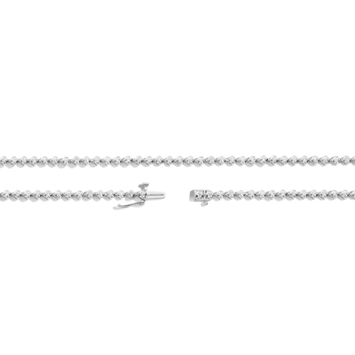 Round Cut Lab Grown Diamond Tennis Necklace