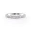 0.55 TCW Round Cut Triple Pave Half Eternity Moissanite Wedding Band