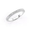 0.55 TCW Round Cut Triple Pave Half Eternity Moissanite Wedding Band