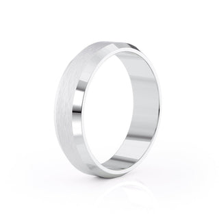 Classic Brushed Finish Wedding Band For Men - crownmoissanite