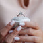 1.7 CT Round Moissanite Diamond Hidden Halo Engagement Ring - crownmoissanite